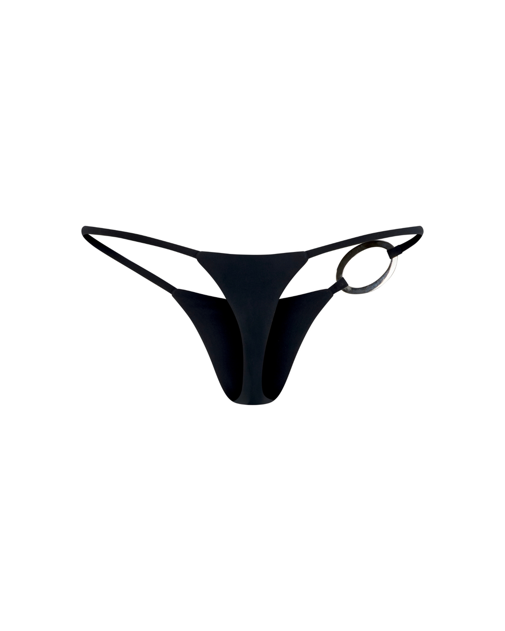 CUT-09 - Silver Ring Micro Bikini Bottom